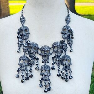 Skull Statement Necklace  by NATASHA COUTURE
